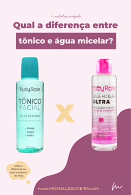 tônico e água micelar qual a diferença