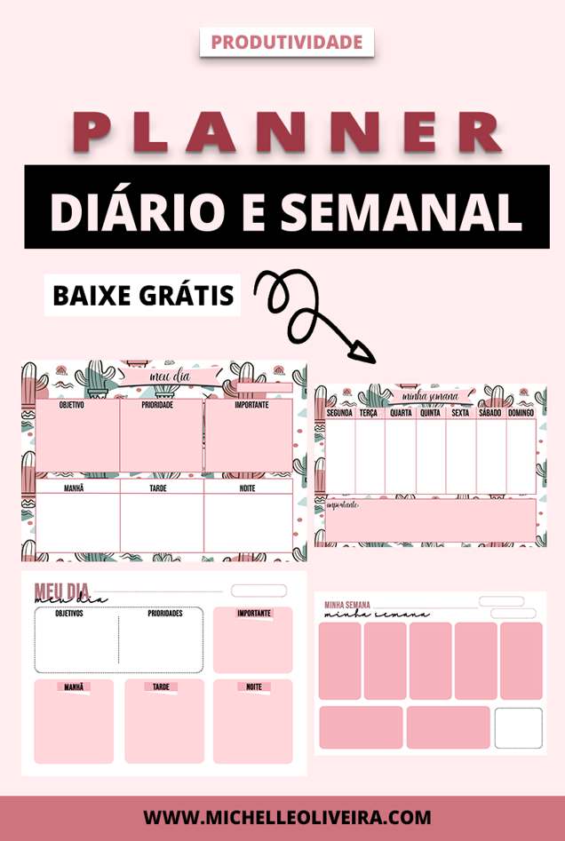 PLANNER DIÁRIO E SEMANAL